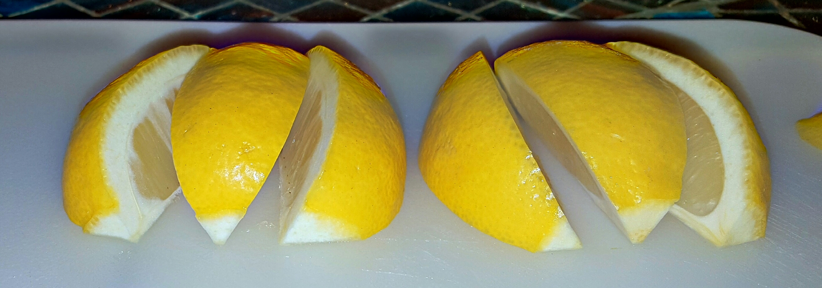 Six Squeezable Wedges are to be Cut From Each Lemon