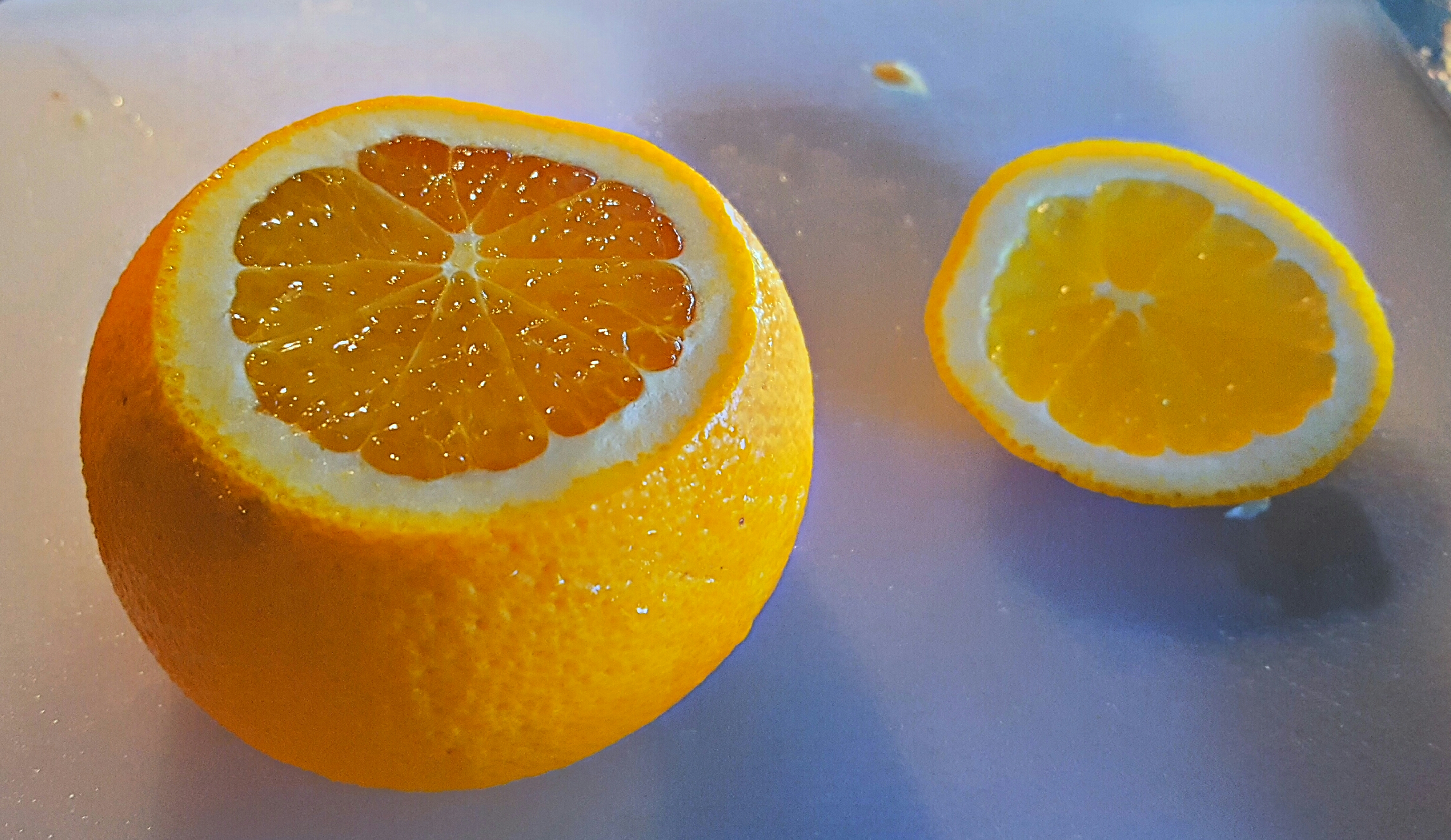 Bright orange, fewest blemishes, most perfect.