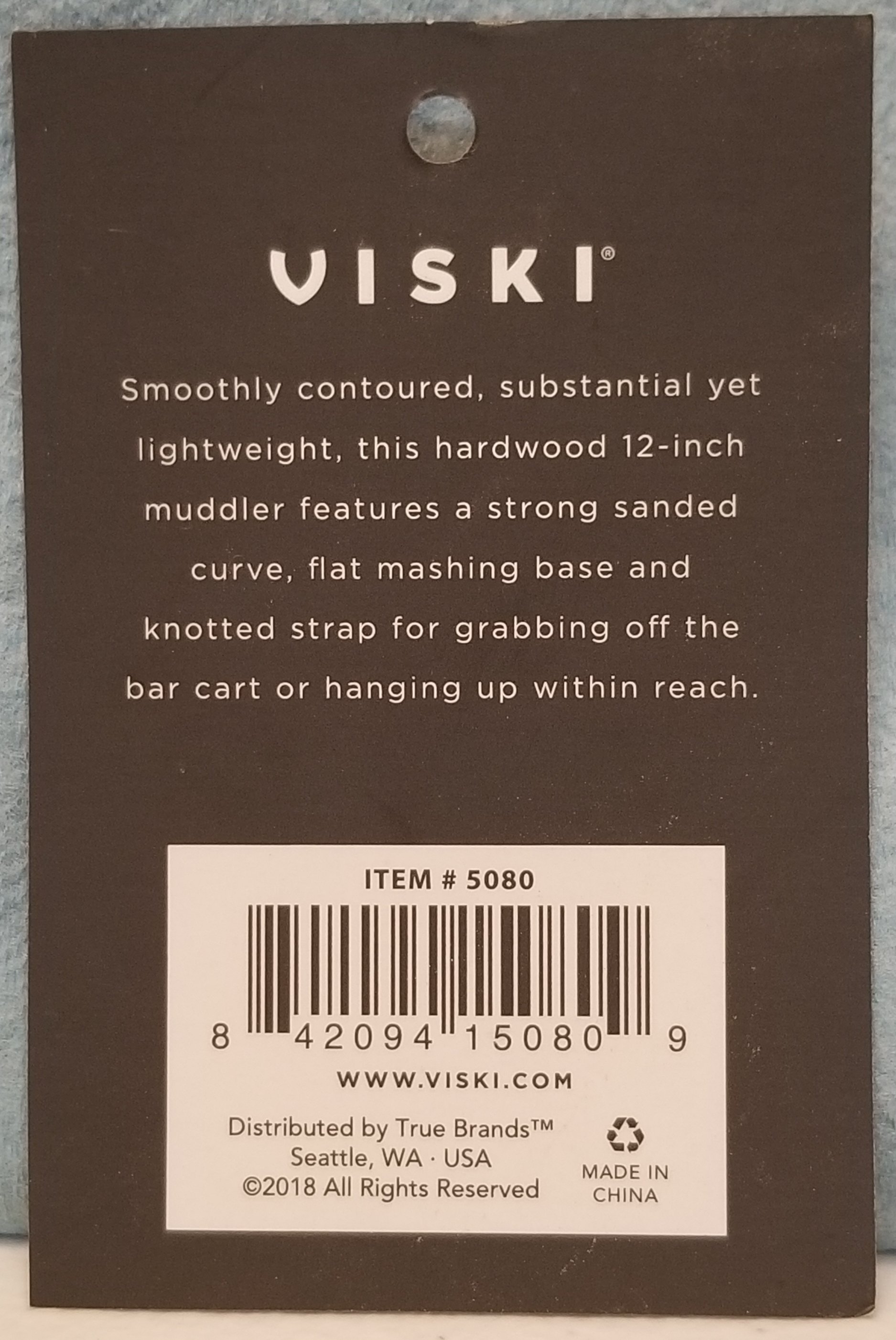 Viski Muddler (attached card)