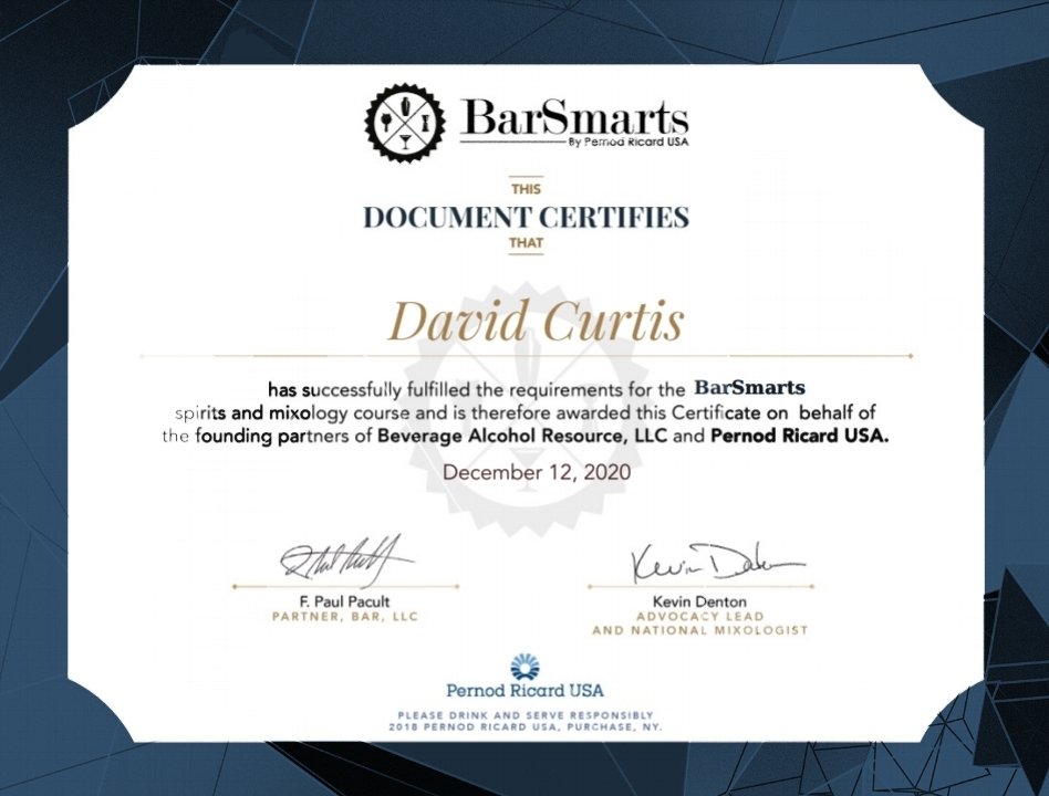 BarSmarts Cerification BarSmarts Cerification