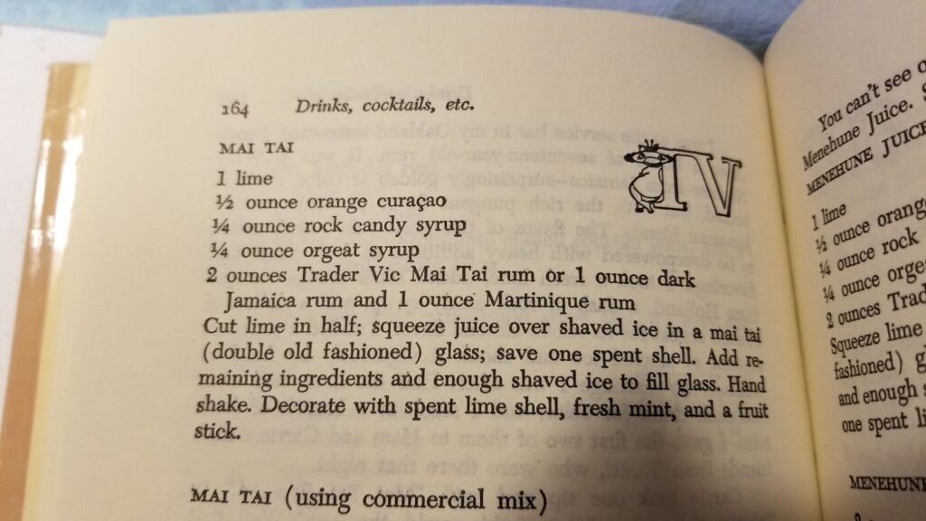 Original Trader Vic Mai Tai Recipe
