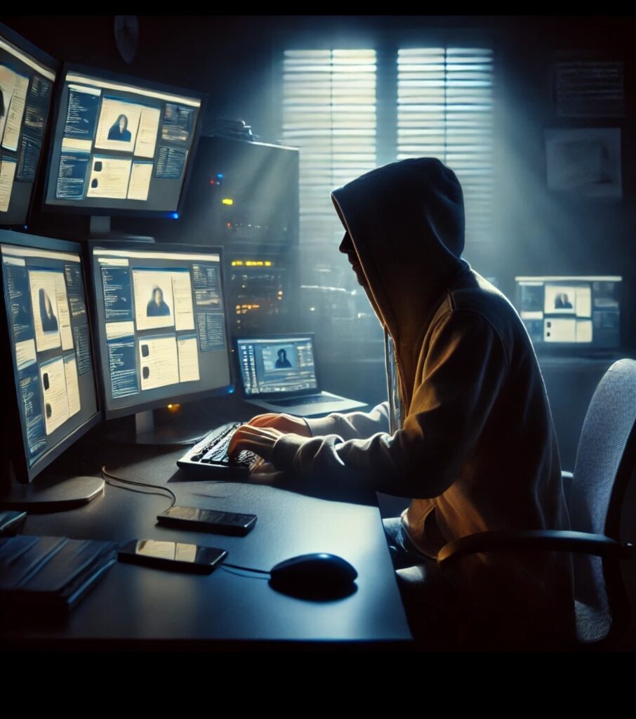 Cyberstalker at Work Trolling the Internet